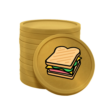 Wertmarken Chips Sandwich - 100 Stück