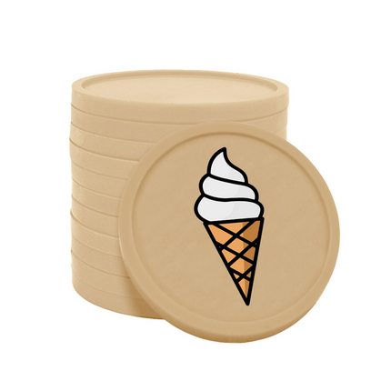 Wertmarken Chips Softeis - 100 Stück