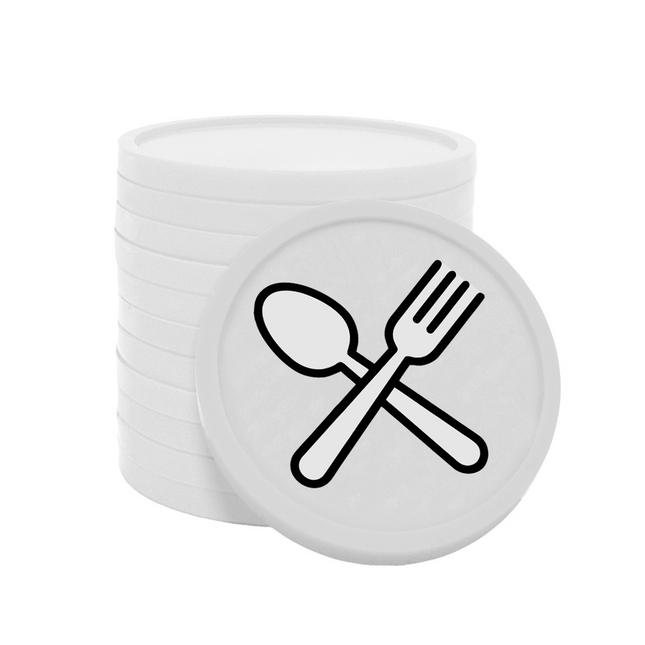 Wertmarken Chips Löffel & Gabel - 100 Stück