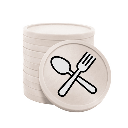 Wertmarken Chips Löffel & Gabel - 100 Stück