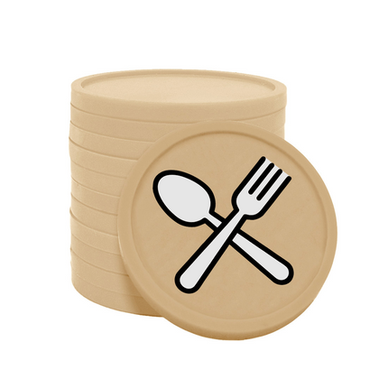 Wertmarken Chips Löffel & Gabel - 100 Stück