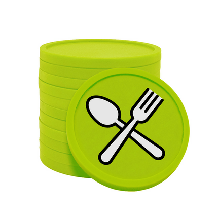 Wertmarken Chips Löffel & Gabel - 100 Stück