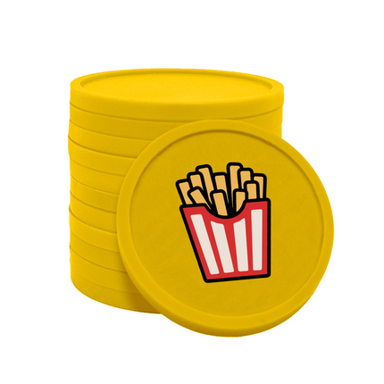 Wertmarken Chips Pommes - 100 Stück