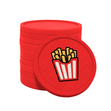 Wertmarken Chips Pommes - 100 Stück