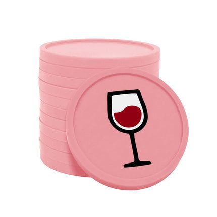 Wertmarken Chips Weinglas - 100 Stück