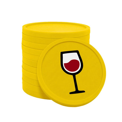 Wertmarken Chips Weinglas - 100 Stück