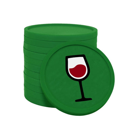 Wertmarken Chips Weinglas - 100 Stück