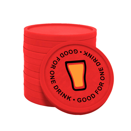 Wertmarken Chips One drink - 100 Stück