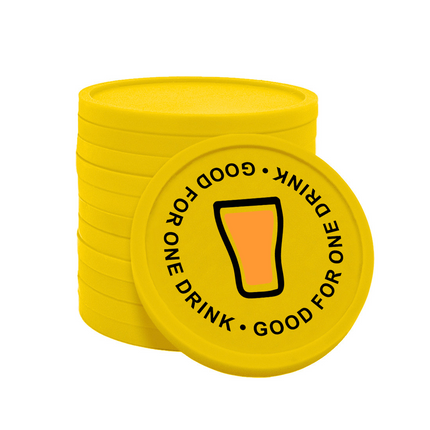 Wertmarken Chips One drink - 100 Stück