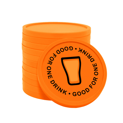 Wertmarken Chips One drink - 100 Stück