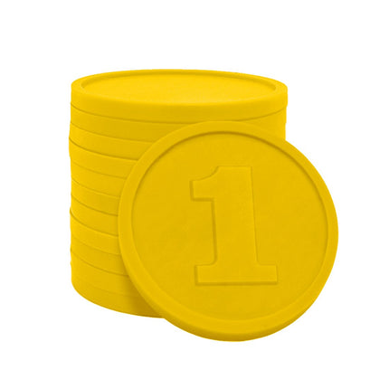 Wertmarken Chip Zahl 1 Prägung Ø29mm - 250 Stück