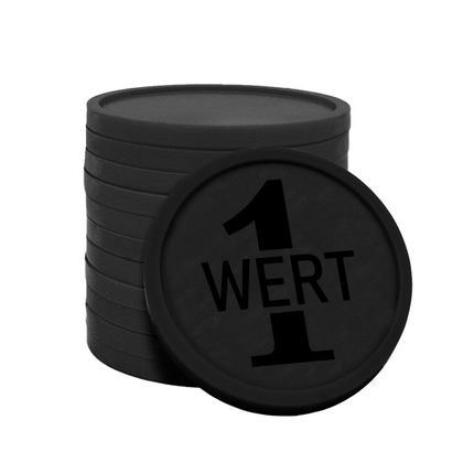 Wertmarken Chips 1 Wert - 100 Stück