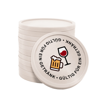 Wertmarken Chips Gültig für ein Getränk - 100 Stück