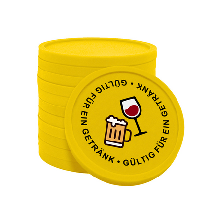 Wertmarken Chips Gültig für ein Getränk - 100 Stück
