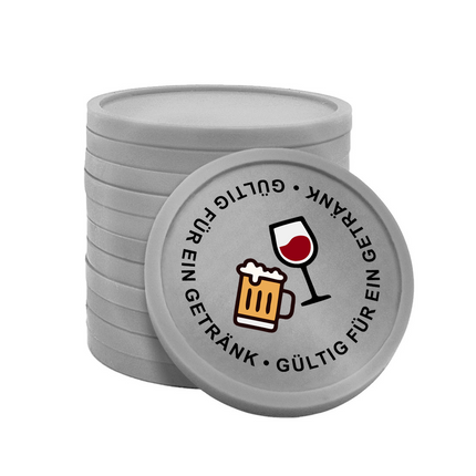 Wertmarken Chips Gültig für ein Getränk - 100 Stück