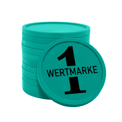 Wertmarken Chips 1 Wertmarke - 100 Stück