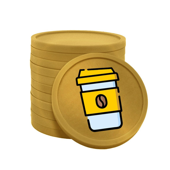 Wertmarken Chips Kaffeebecher - 100 Stück