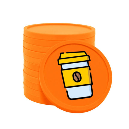 Wertmarken Chips Kaffeebecher - 100 Stück