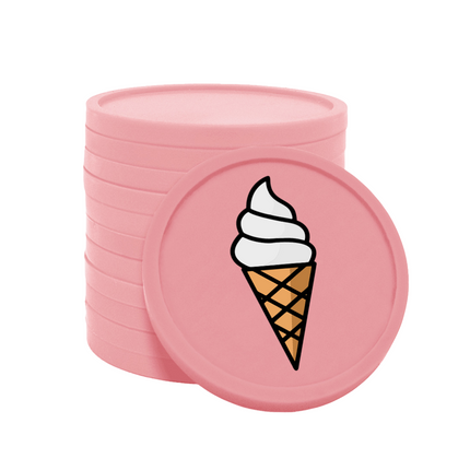 Wertmarken Chips Softeis - 100 Stück