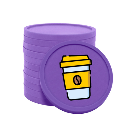 Wertmarken Chips Kaffeebecher - 100 Stück