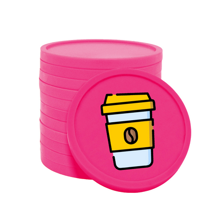 Wertmarken Chips Kaffeebecher - 100 Stück