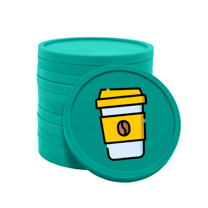 Wertmarken Chips Kaffeebecher - 100 Stück