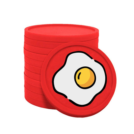 Wertmarken Chips Spiegelei - 100 Stück