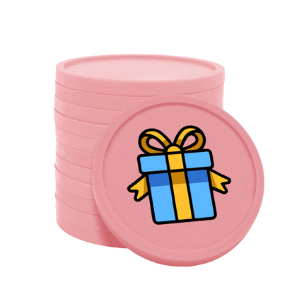 Wertmarken Chips Geschenk - 100 Stück