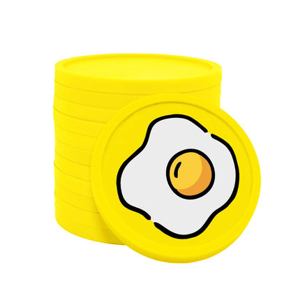 Wertmarken Chips Spiegelei - 100 Stück