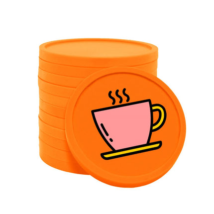 Wertmarken Chips Kaffeetasse - 100 Stück