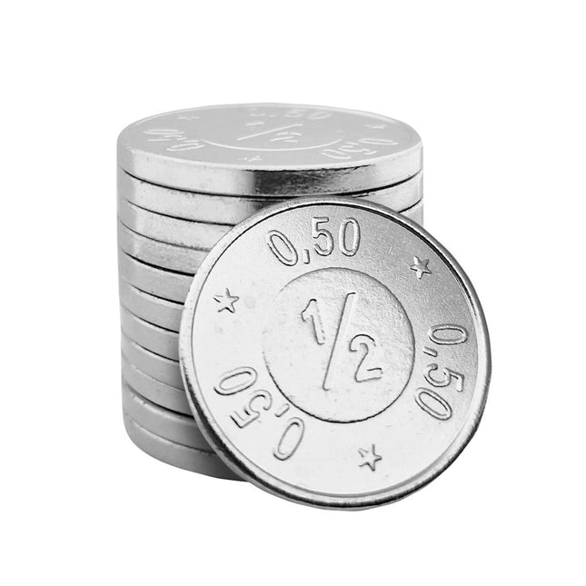 Automaten Münze 0,50€ Format - 100 Stück