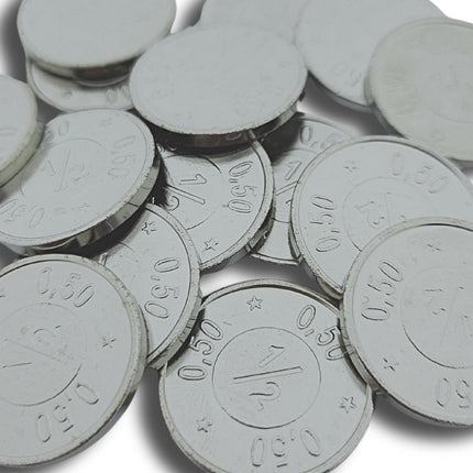 Wertmünze ½ und 0,50 - 100 Stück