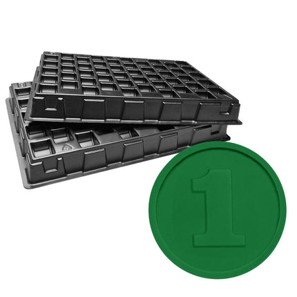 Wertmarken Chips inkl. Zählbretter- 1000 Stück