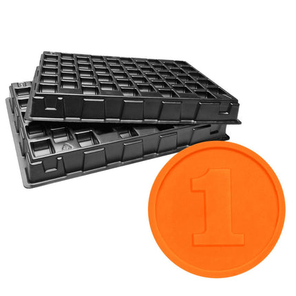 Wertmarken Chips inkl. Zählbretter- 1000 Stück