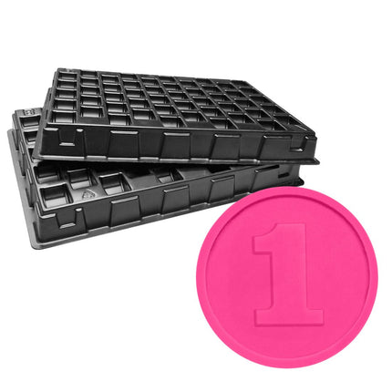 Wertmarken Chips inkl. Zählbretter- 1000 Stück