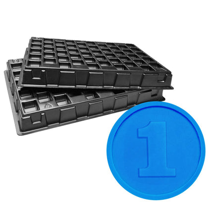 Wertmarken Chips inkl. Zählbretter- 1000 Stück