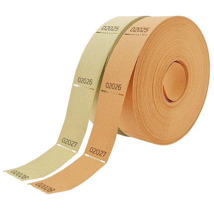 Wertmarken auf Rolle, nummeriert - 1000 Abrisse