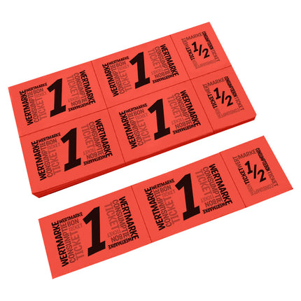 Wertmarken Karte mit 5 Wert-Einheiten - 50 Karten