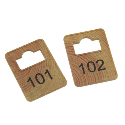 Garderobemarken Tiffany WOOD - verschiedene Sets