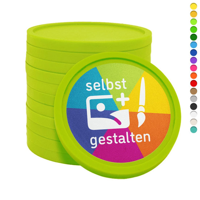 Wertmarken Chips selbst gestalten Ø38 mm - ab 3000 Stück