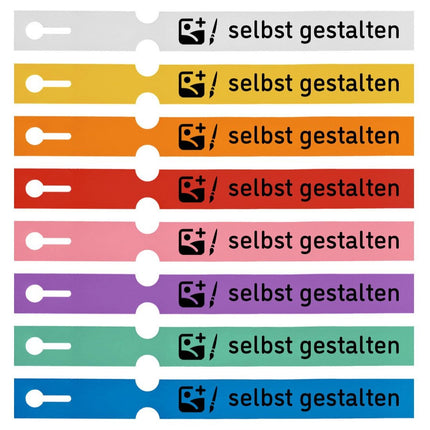 Schlaufenetikett selbst gestalten, 250x25 mm - 100 Stück