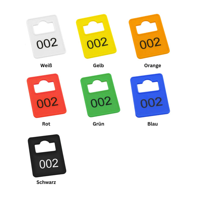 Garderobemarken Tiffany - verschiedene Sets