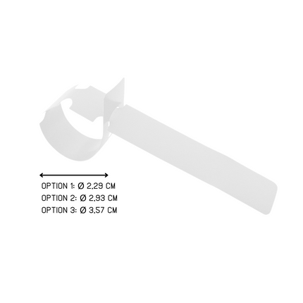 Schlaufenetiketten PVC 600µ, 210x20 mm - 100 Stück