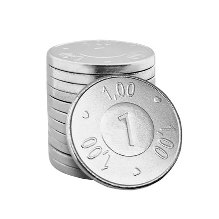 Einkaufswagenmünze 1€-Format - 100 Stück