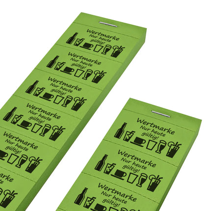 Wertmarken Block auf Streifen 'Nur heute gültig' - 1000 Abrisse