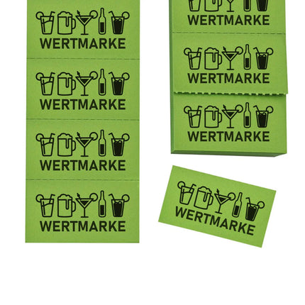 Wertmarken Block auf Streifen 'Universell' - 1000 Abrisse