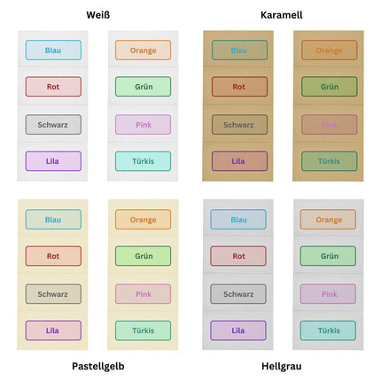 Wertmarken Block mit eigenem farbigem Text  - 1000 Abrisse