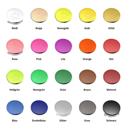 Wertmarken Chips mit Kaffeetassen-Prägung - 250 Stück