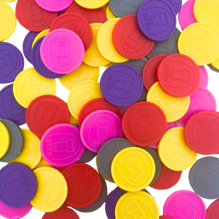 Wertmarken Chips mit Bierglas-Prägung - 250 Stück