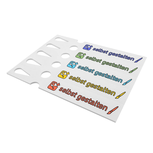 Schlaufenetiketten selbst gestalten 250x38 mm - 200 Stück